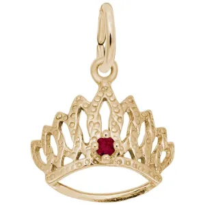 14 KT TIARA W/BIRTHSTONE-JAN