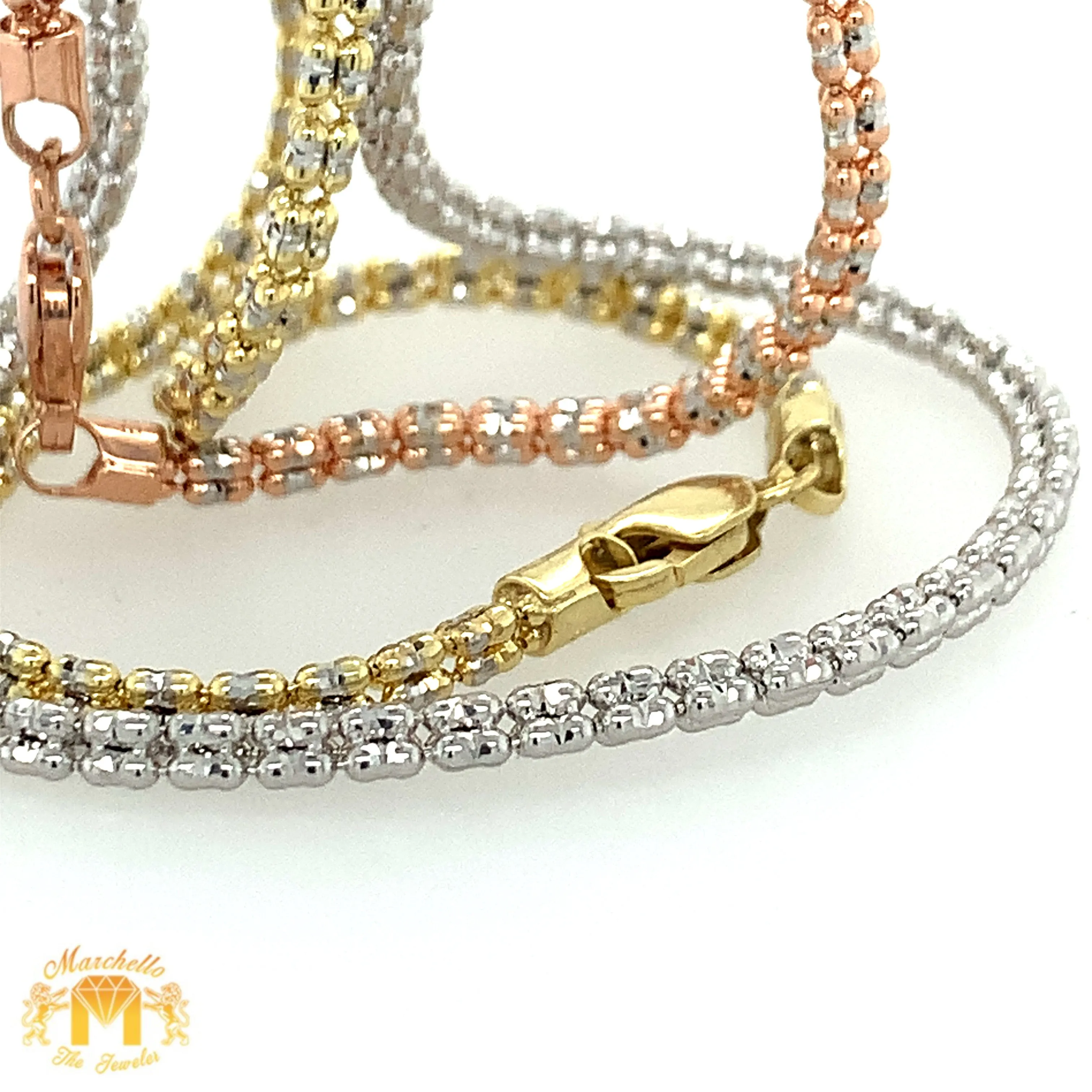 18k Gold Fancy Heart Diamond Pendant Paired with 2mm Chain (choose gold color)(LIMITED EDITION)