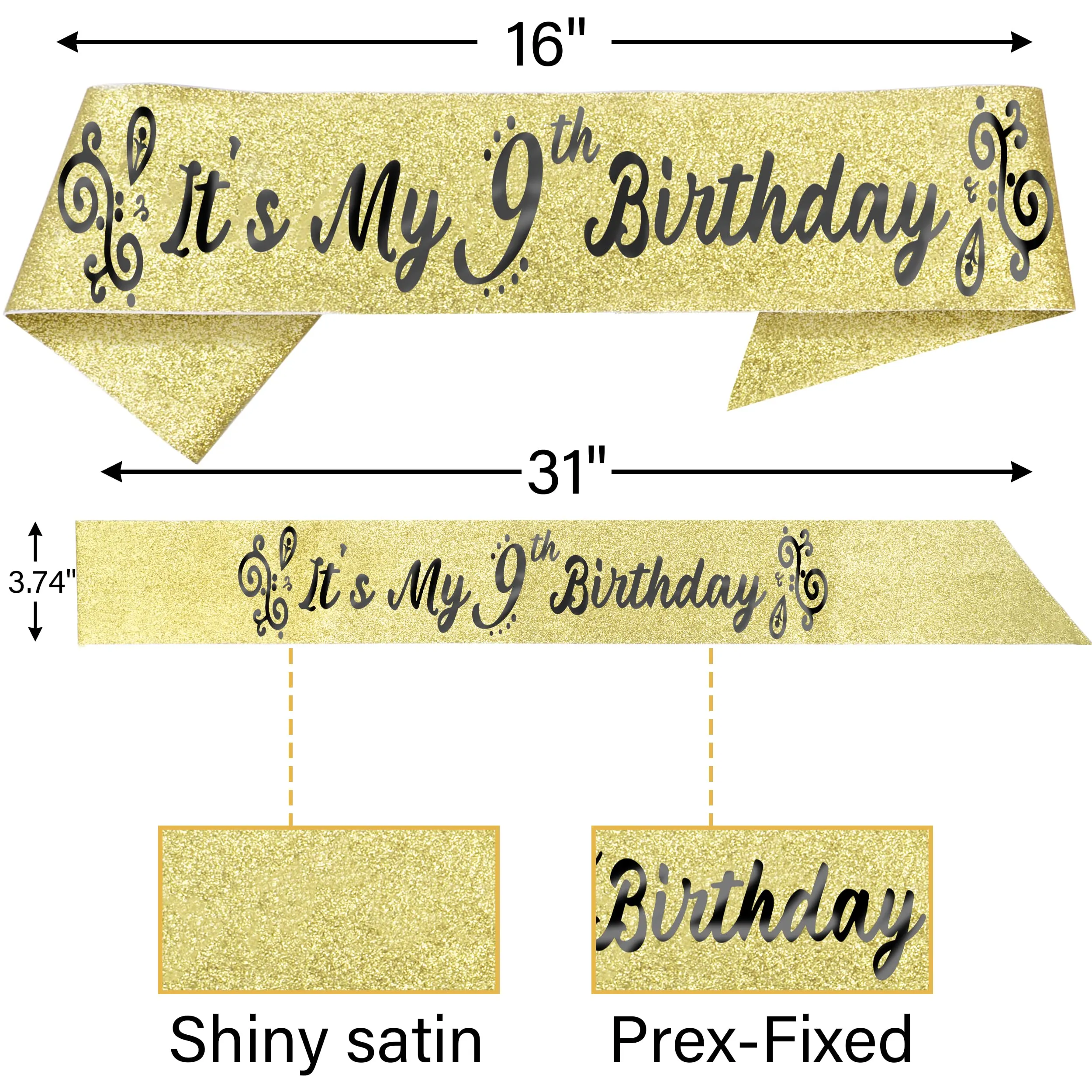 9th Birthday, 9th Birthday Gifts for Girls, 9th Birthday Decorations for Girls, 9th