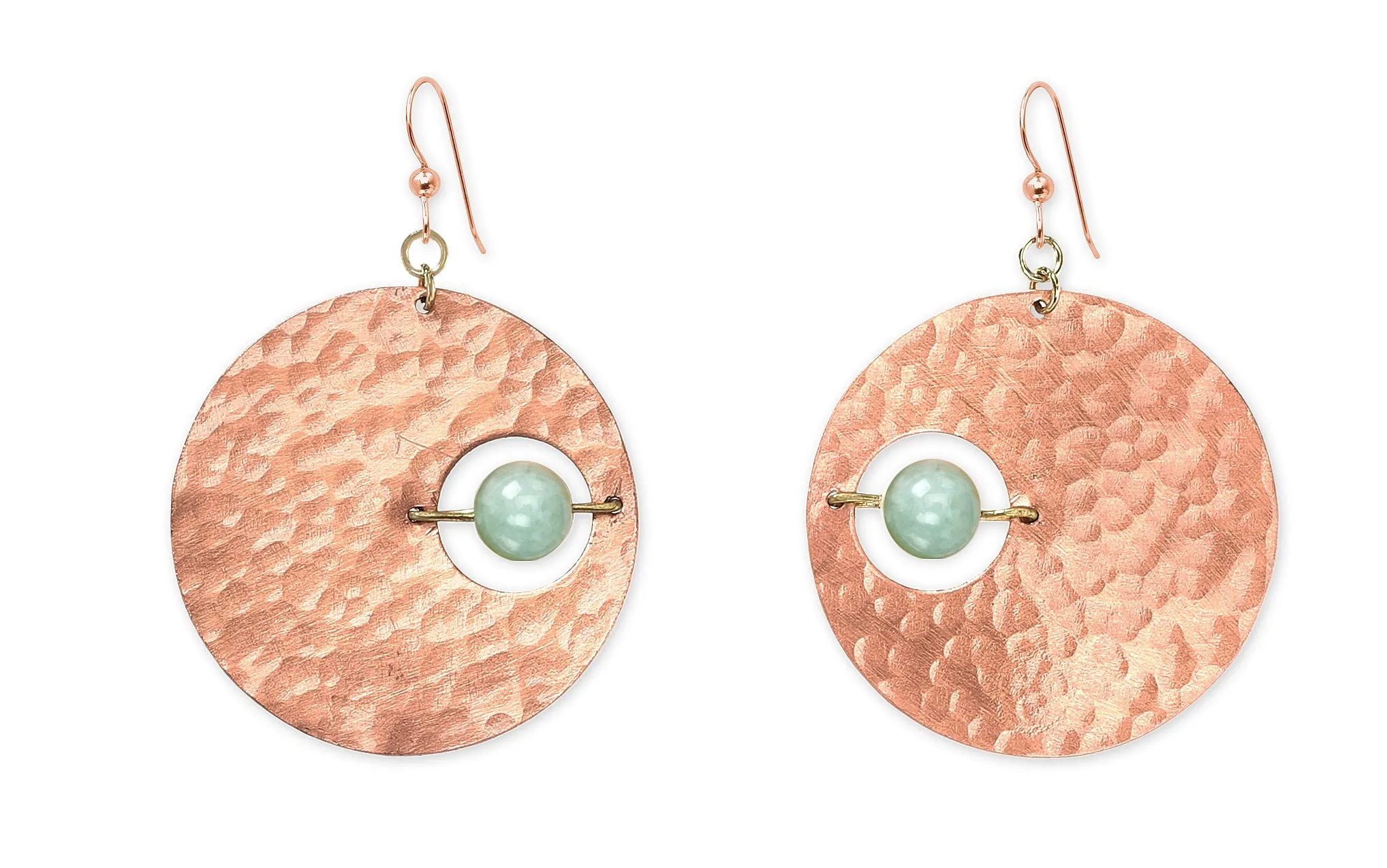 AXIS Contemporary Celestial Inspired Dangle Earrings with Suspended Stone from the SCULPTURAL Collection