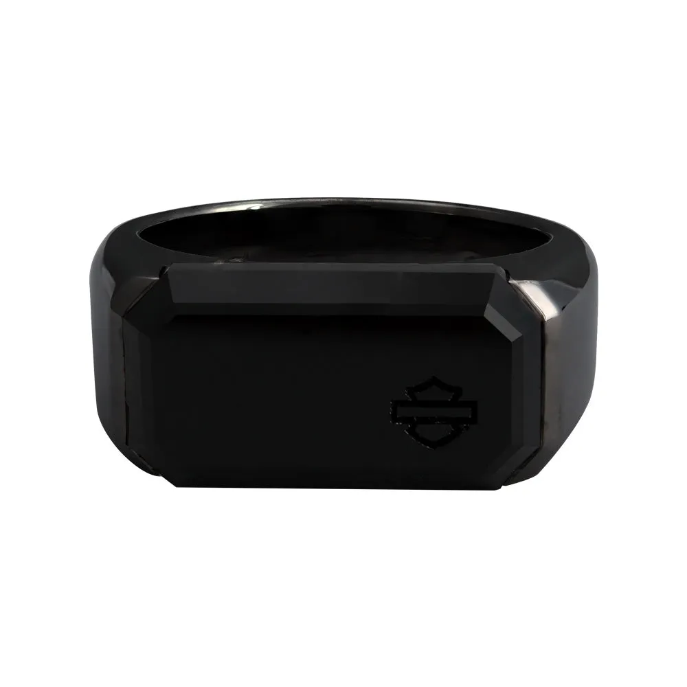 Blackout Onyx Signet Ring