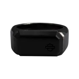 Blackout Onyx Signet Ring