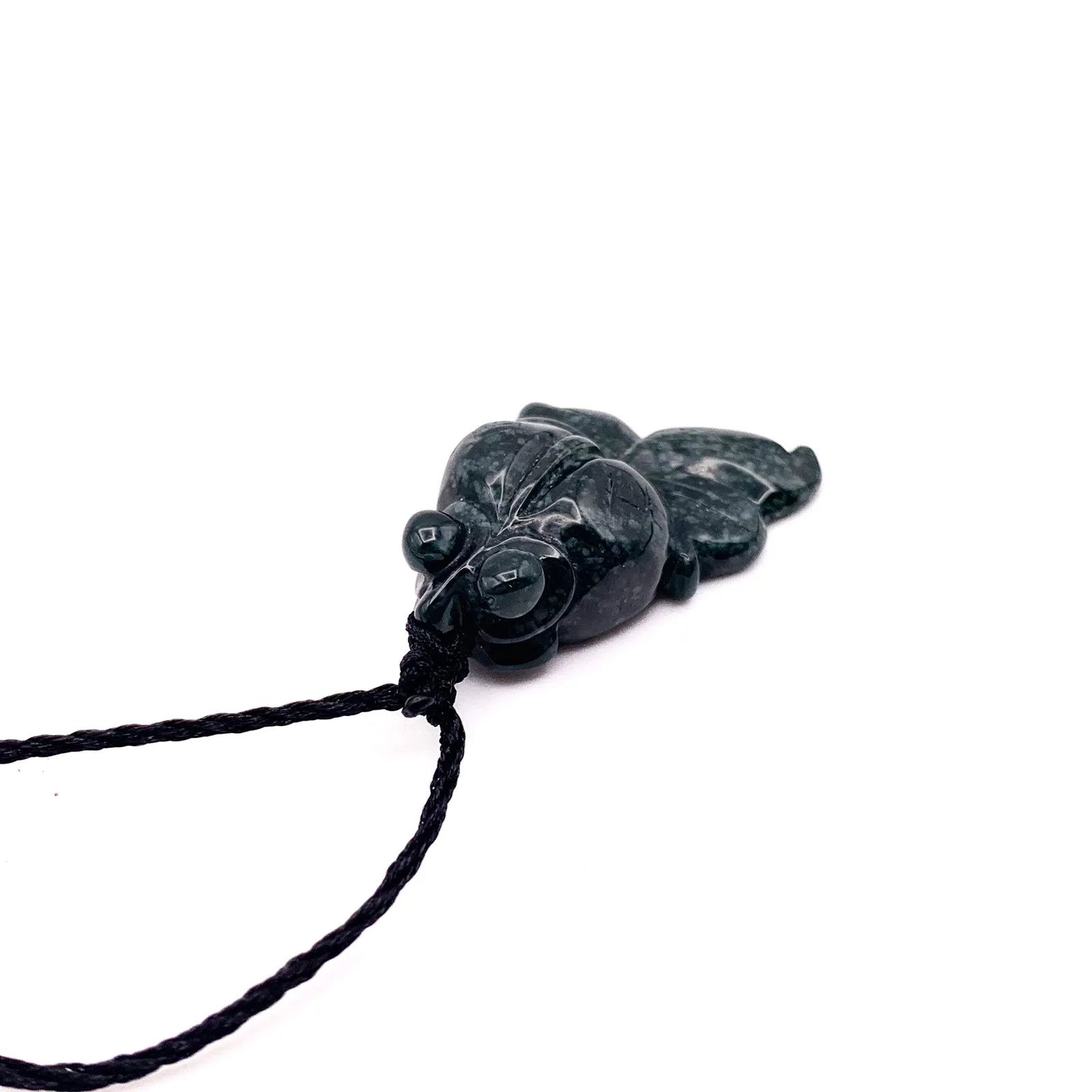 Certified Green Natural Type A Jade Jadeite Carved Gold Fish Pendant