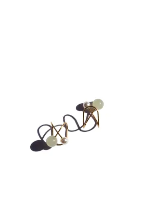 Colette — Jade and Pearl Ear Cuffs