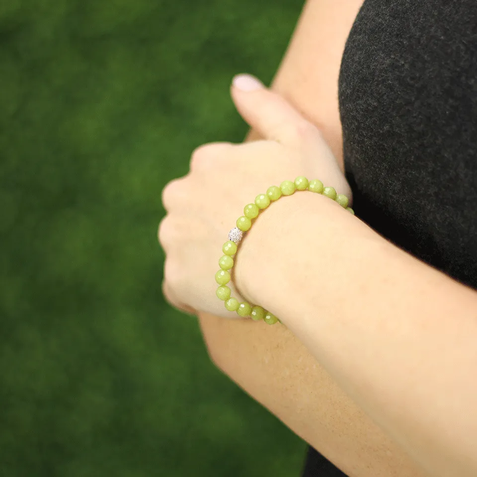 Diamond Ball Beaded Bracelet
