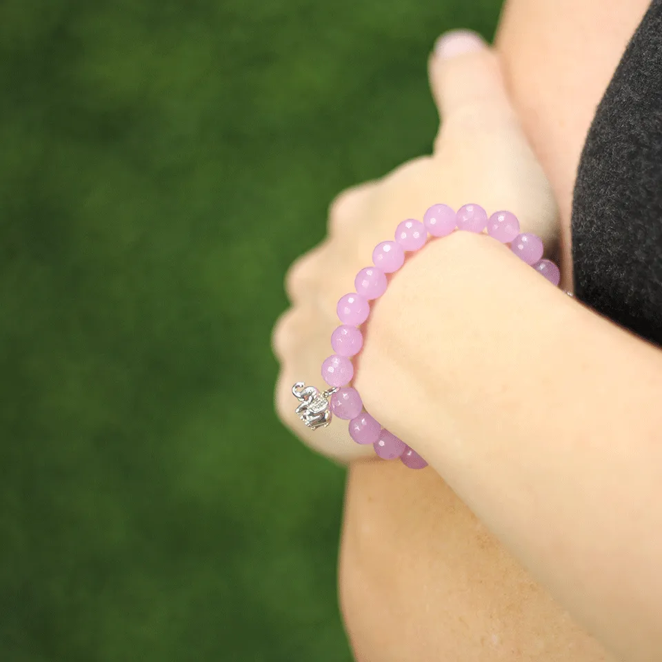 Diamond Elephant Beaded Bracelet