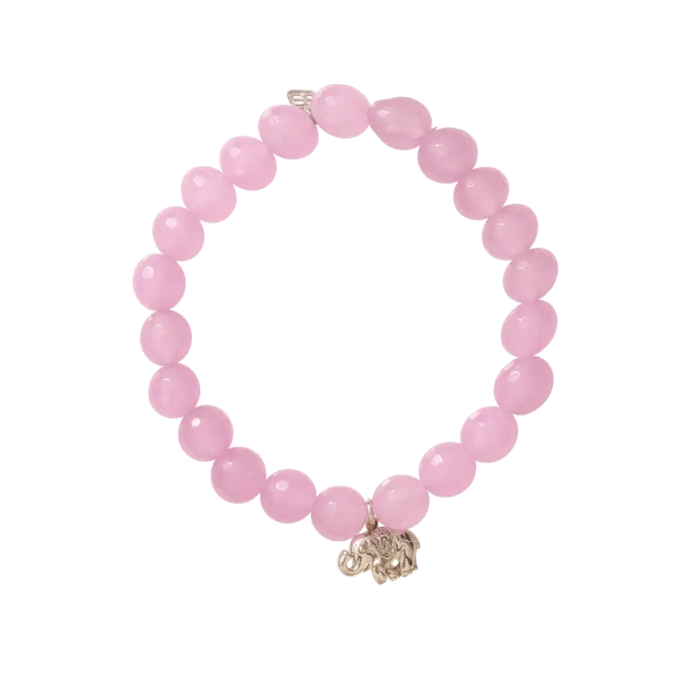 Diamond Elephant Beaded Bracelet