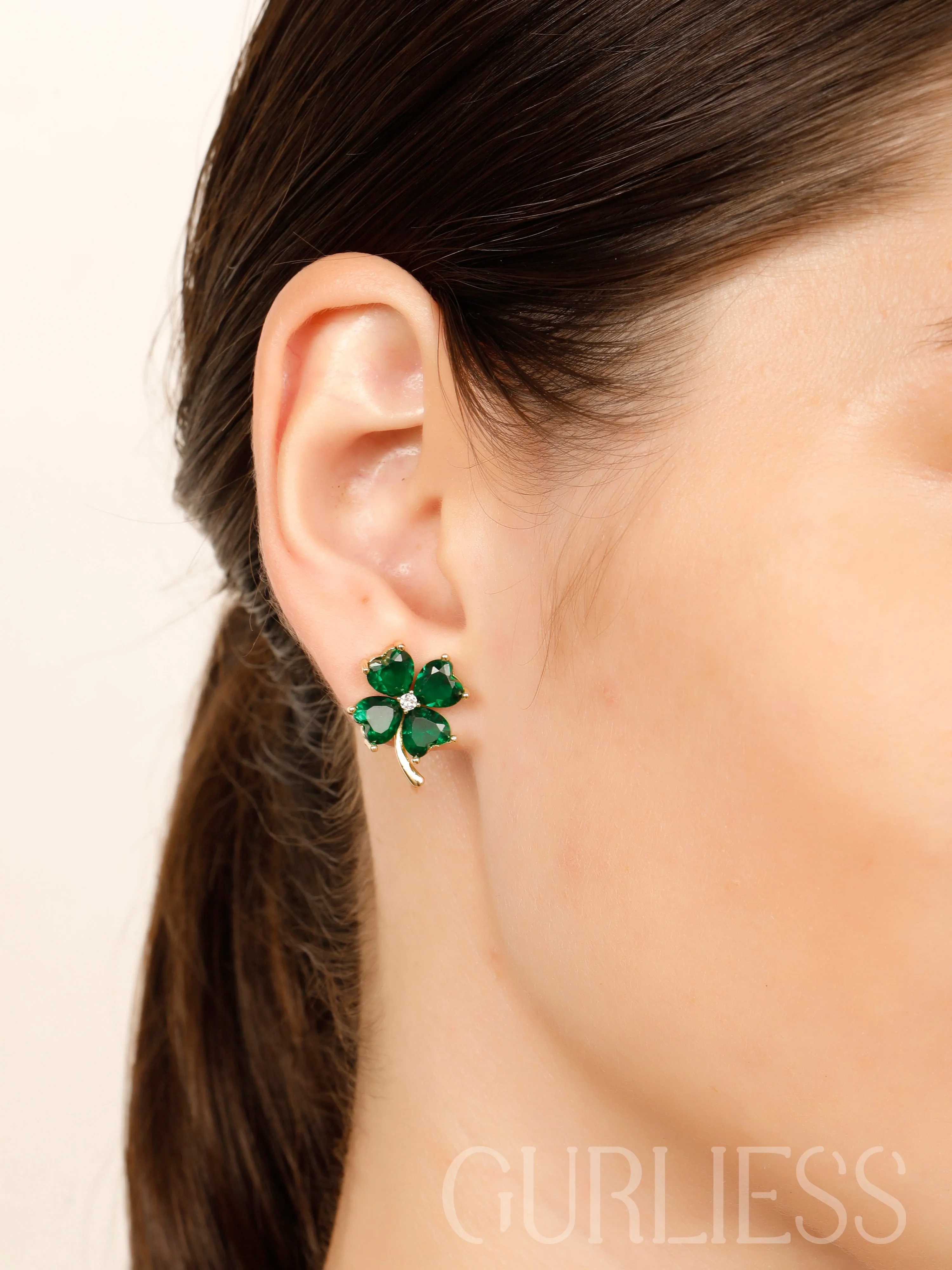 Emerald Cashmere Earrings