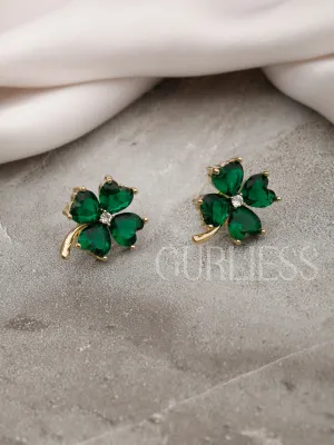 Emerald Cashmere Earrings