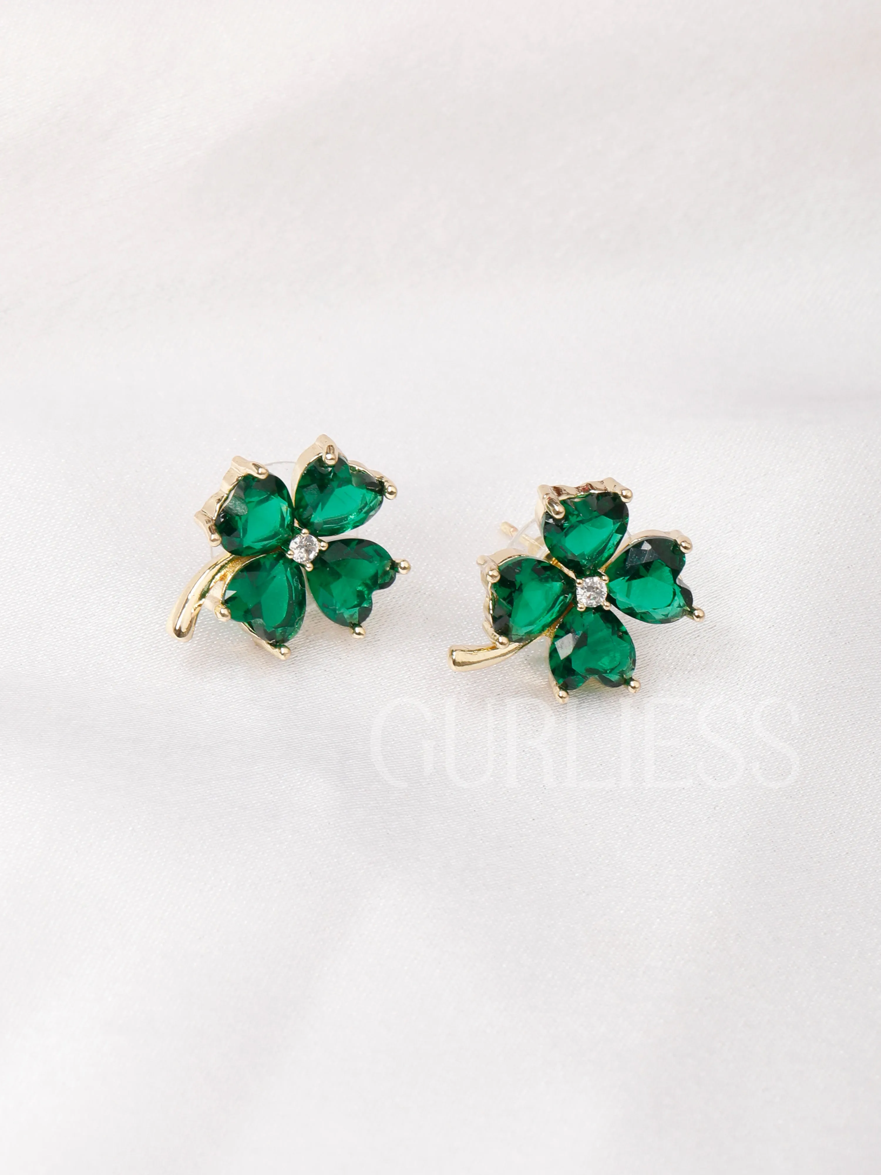 Emerald Cashmere Earrings