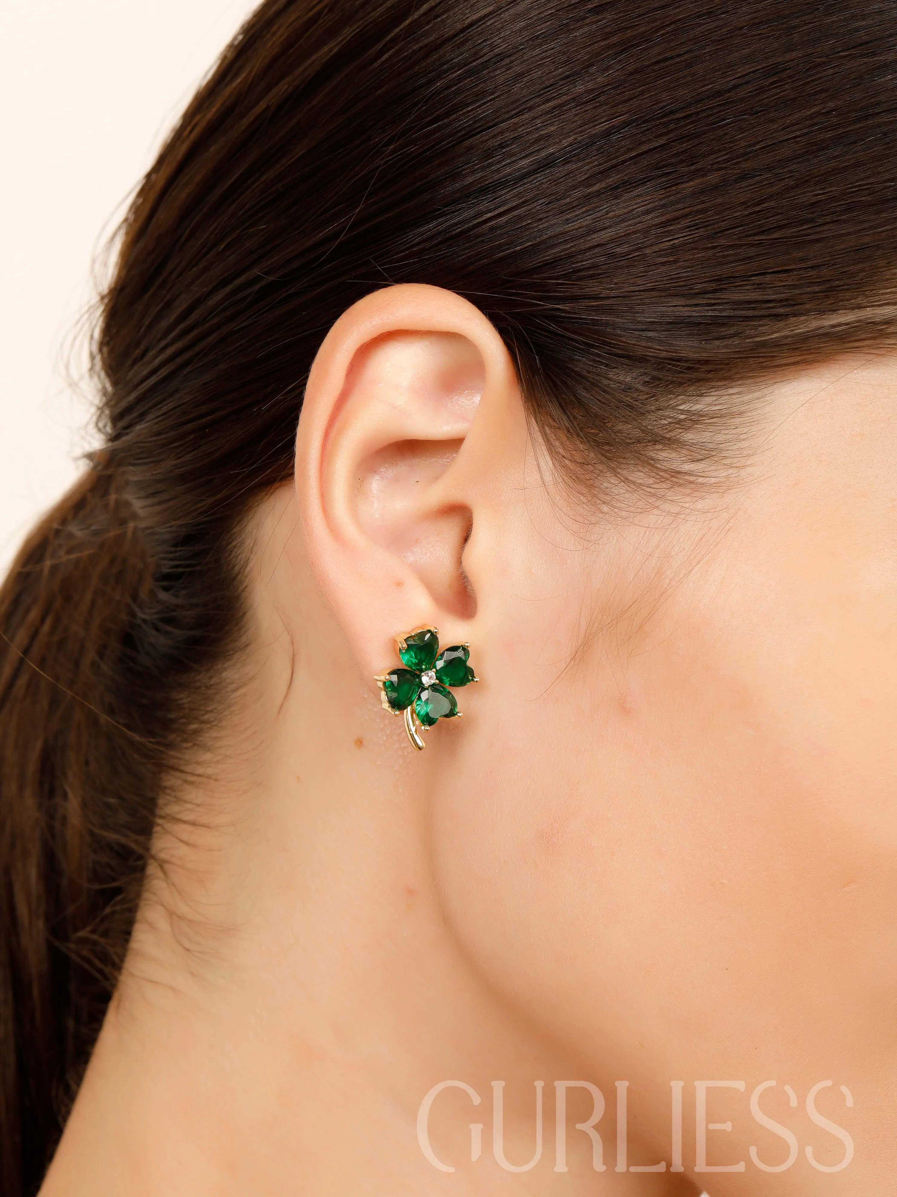 Emerald Cashmere Earrings