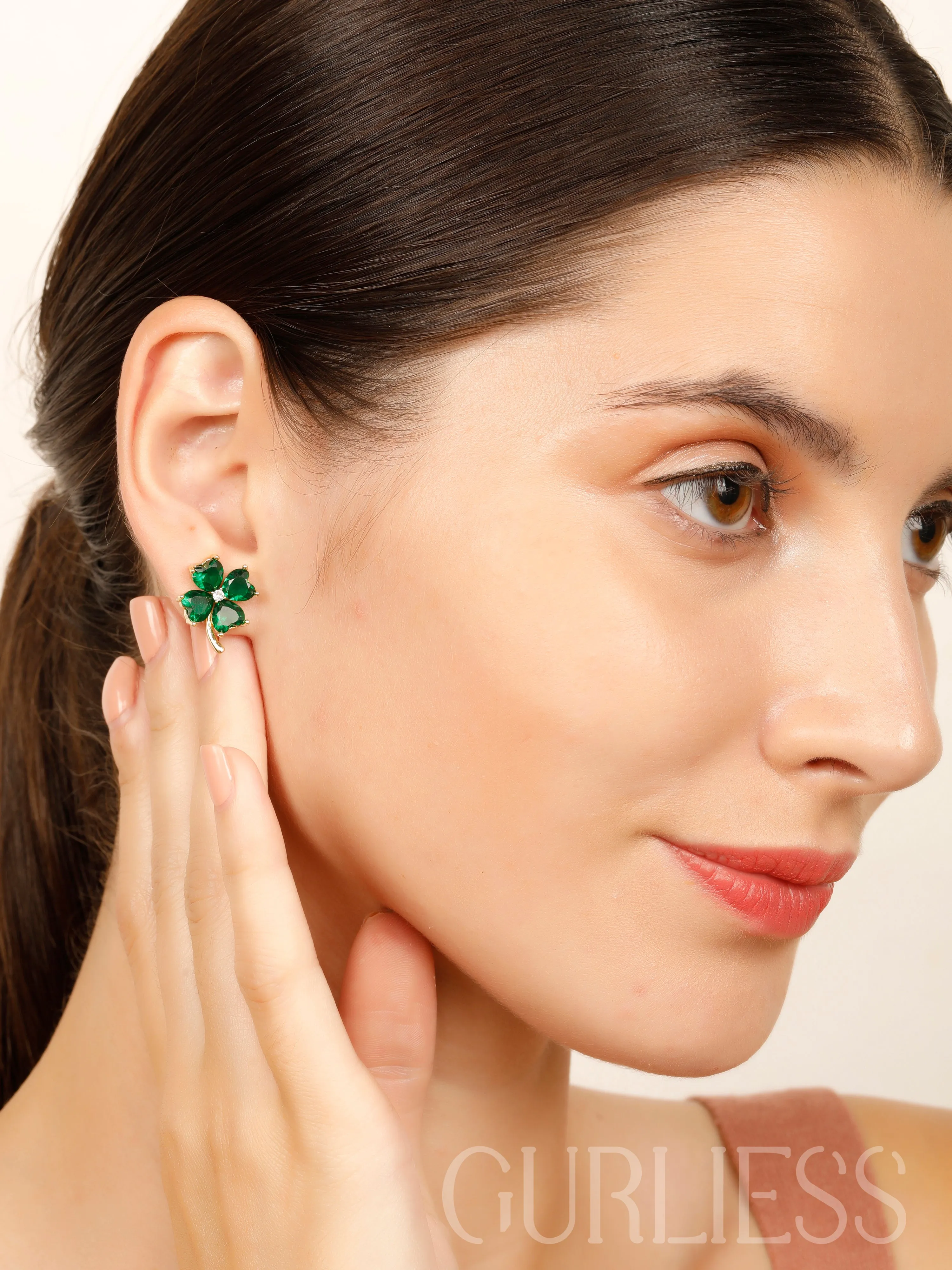 Emerald Cashmere Earrings