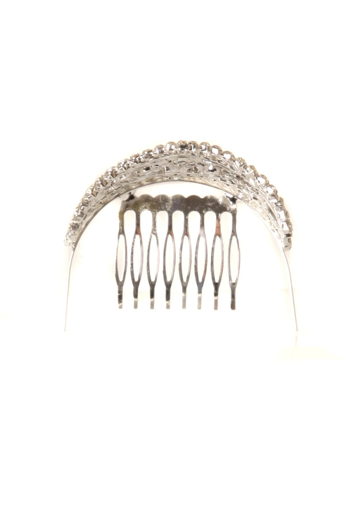 Girls AB Silver Rhinestone Wedding Pageant Comb Tiara