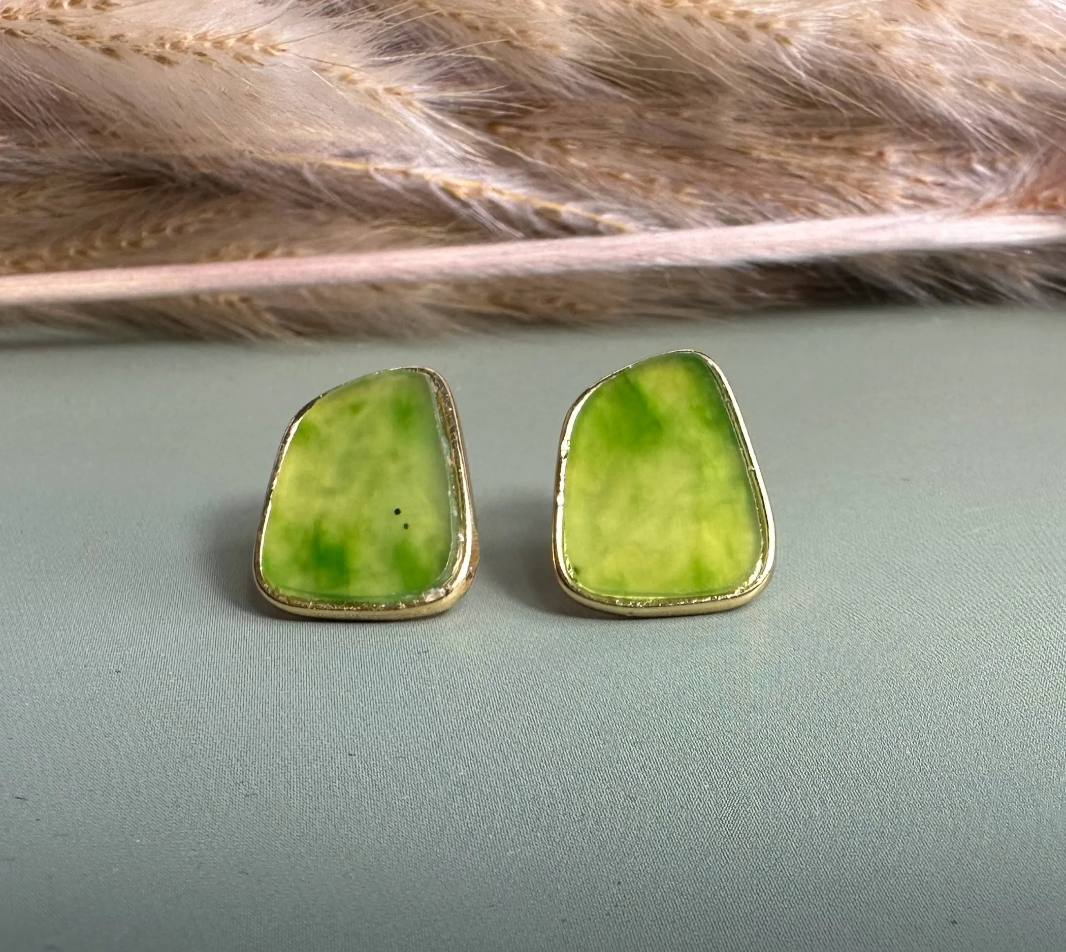 Jade Earrings, #217