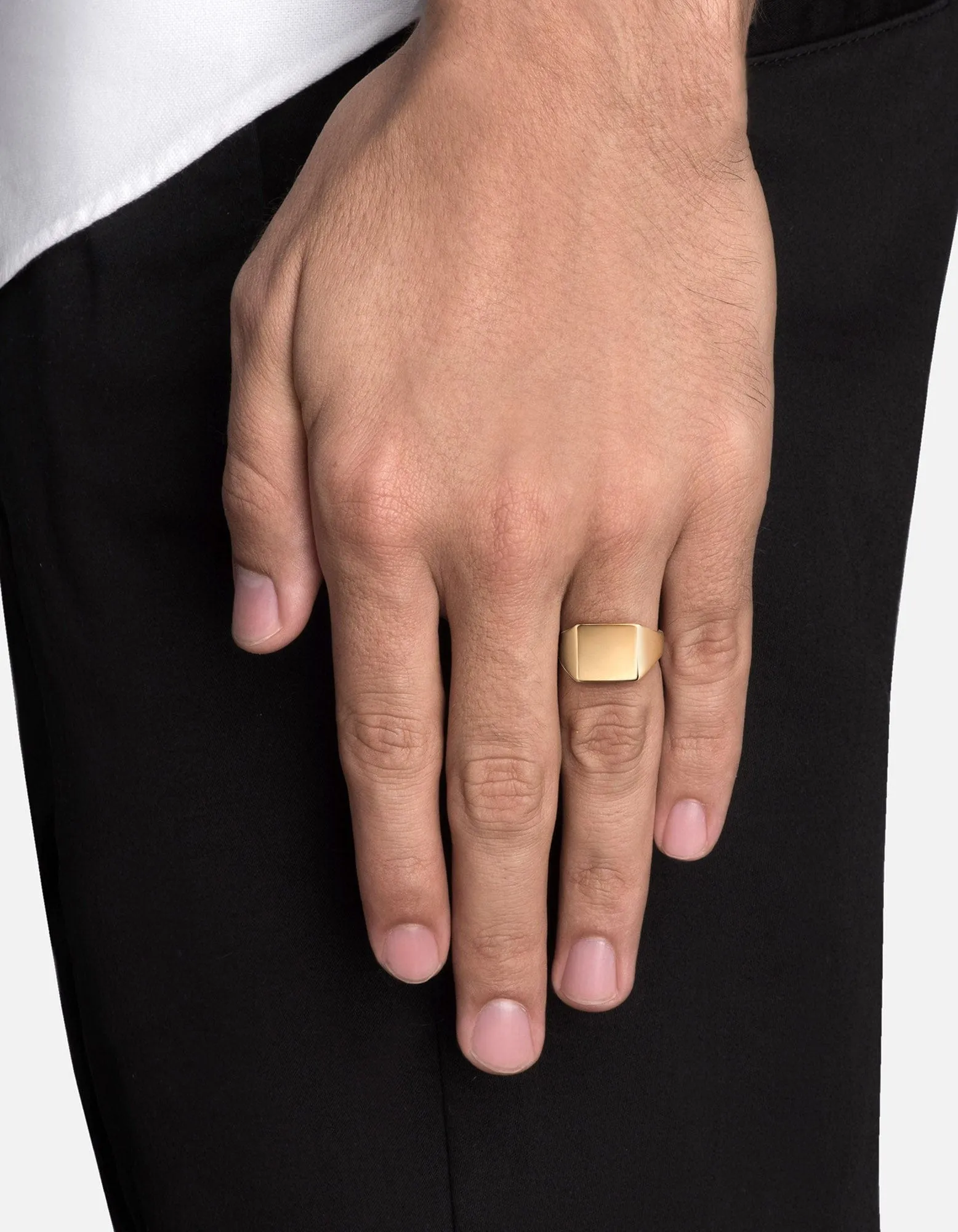 Ledger Ring, Gold Vermeil