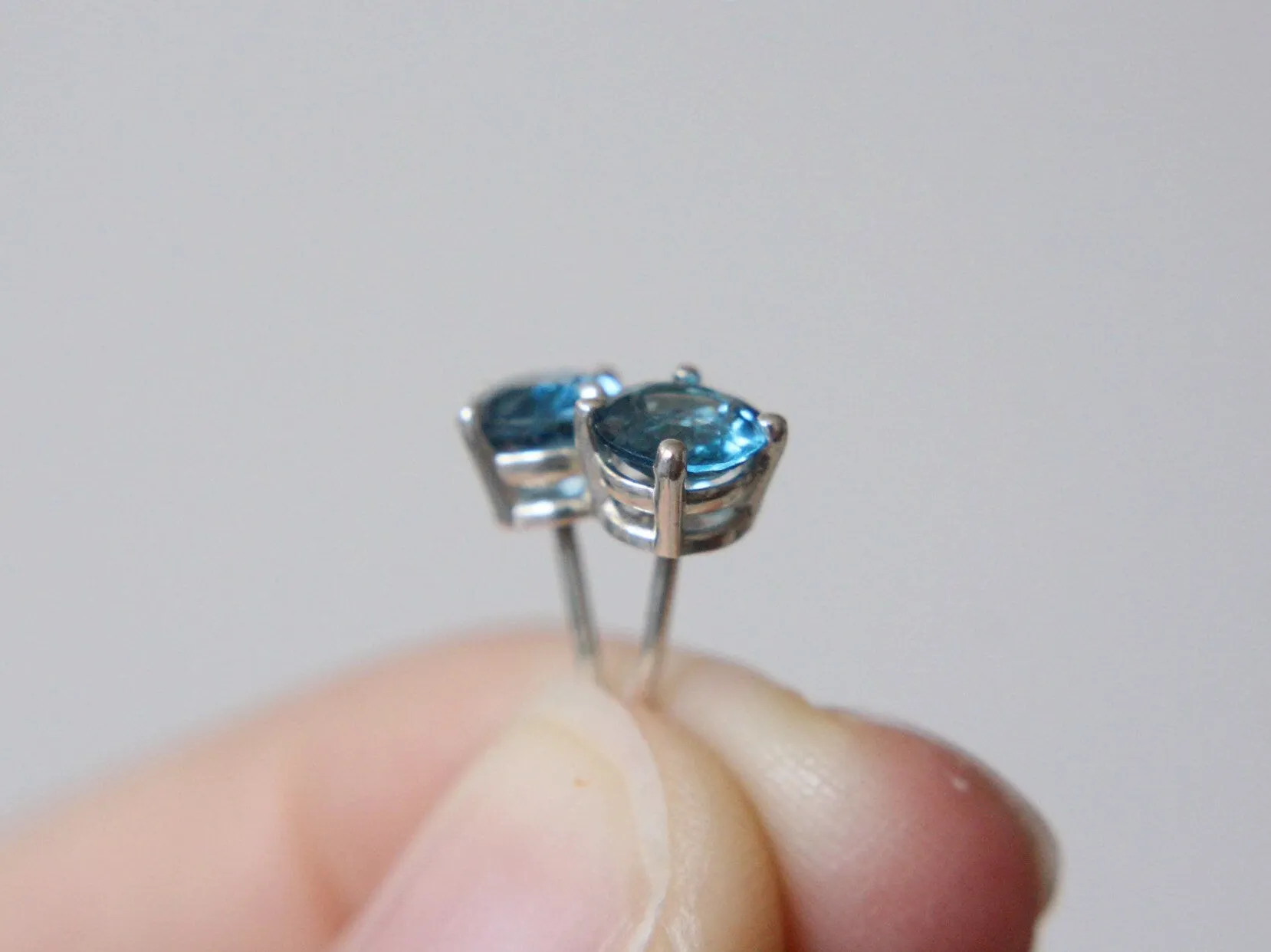 London Blue Topaz Stud Earrings