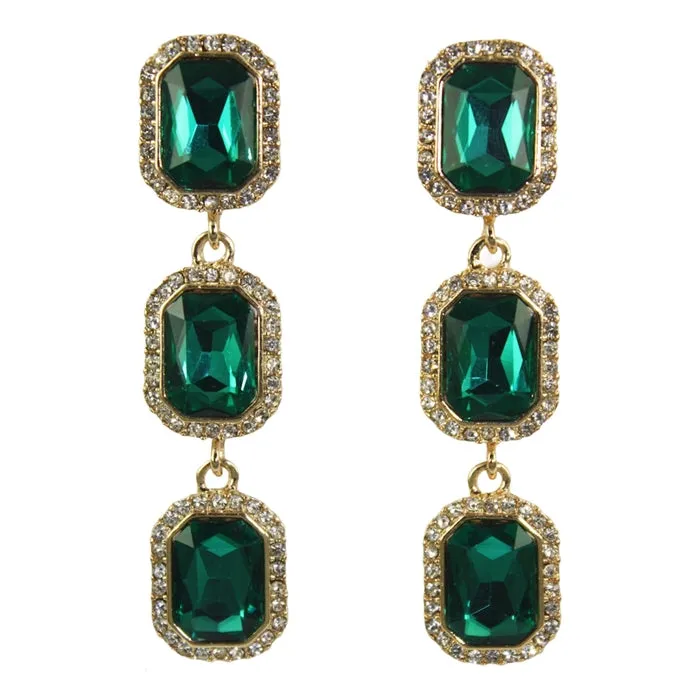 Naomi Earrings - Emerald