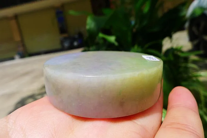 Natural Jade Rough Jadeite Raw (134g,5.65X5.65X1.55cm)