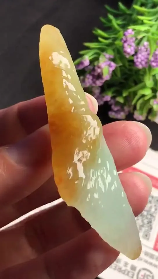 Natural Jade Rough Jadeite Raw (23g,6.7x2.6x1.1cm)-V1402