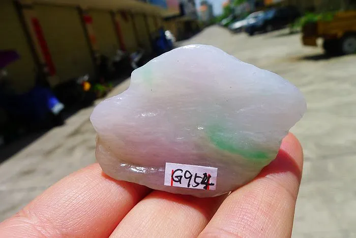 Natural Jade Rough Jadeite Raw (38g,5X3.5X1.9cm)