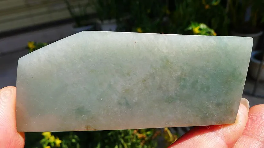 Natural Jade Rough Jadeite Raw (47g,8.5X3.6X0.56cm)