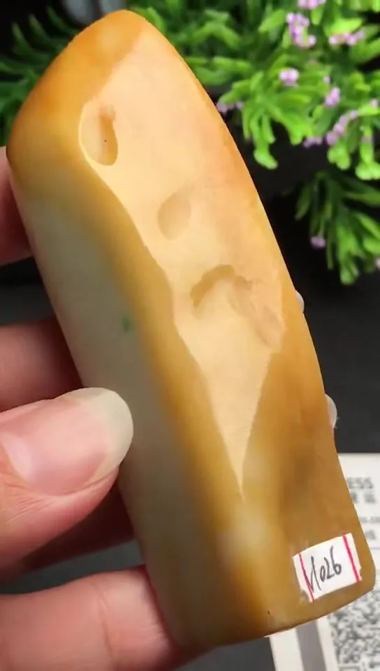Natural Jade Rough Jadeite Raw (87g,8.3x2.2x1.7cm)-V1026