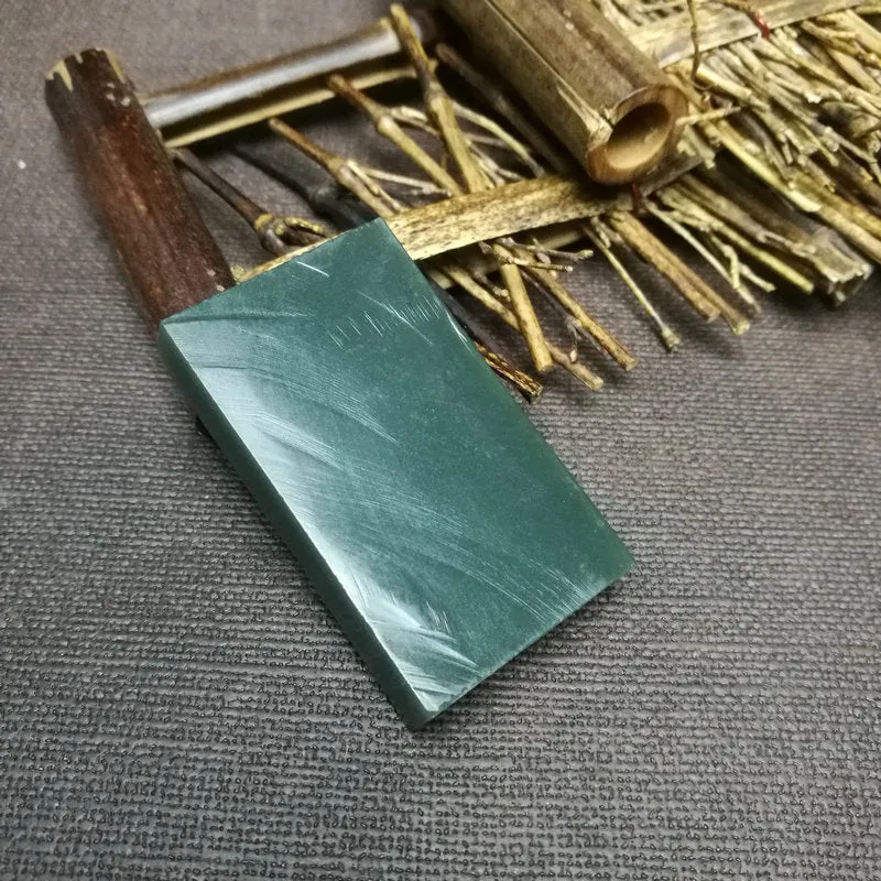Natural Kunlun Jade Rough Nephrite Raw (41g,5.2X3X0.9cm)
