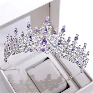 "Rosamund" - Purple Baroque Bridal Tiara