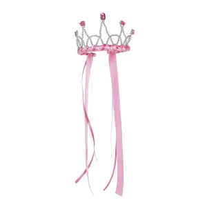 Ribbon Tiara Dark Pink