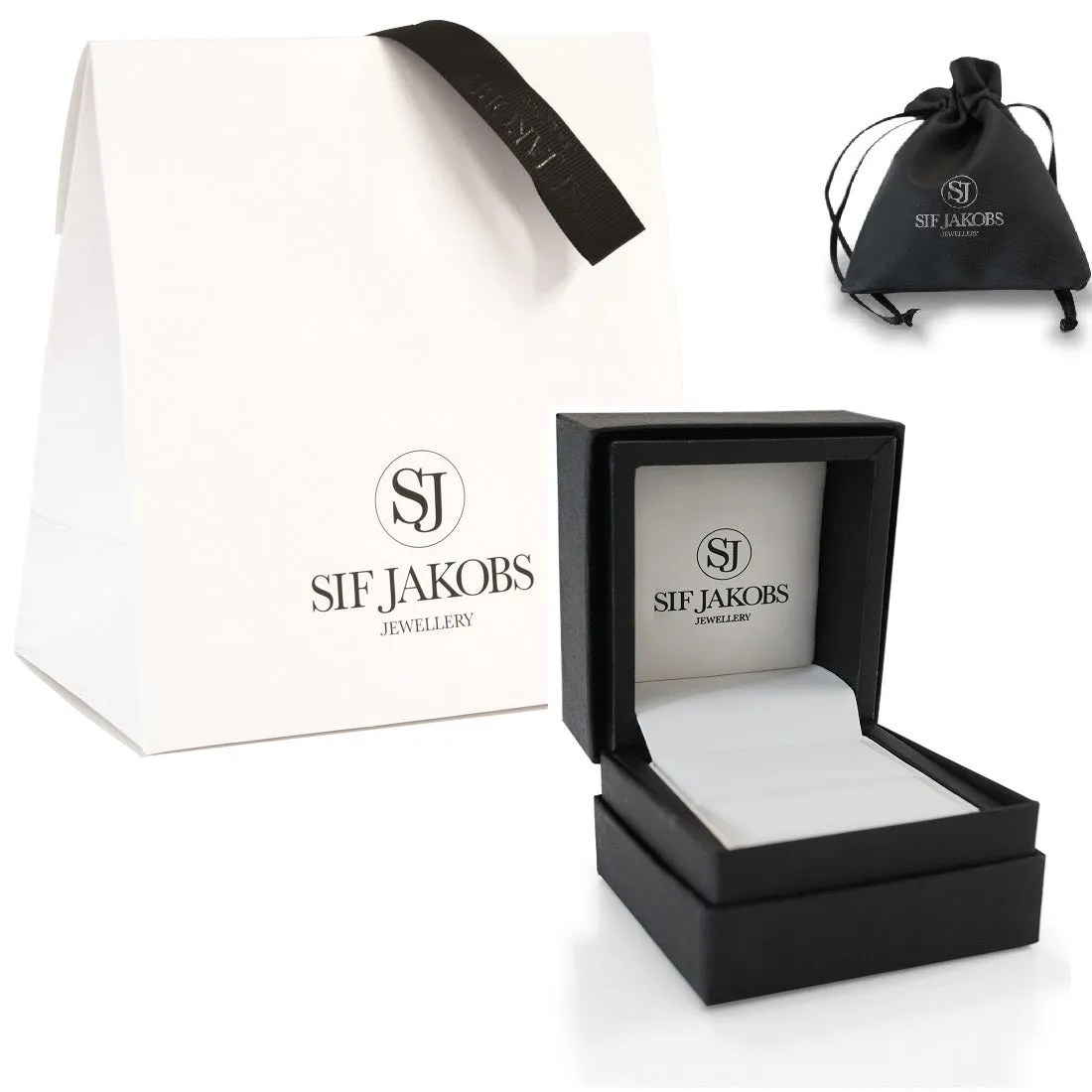 Sif Jakobs Gold Plated Earrings Roccanova Piccolo- 18K Gold Plated with Green Zirconia
