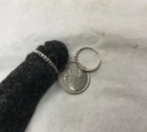 Tiara style silver band
